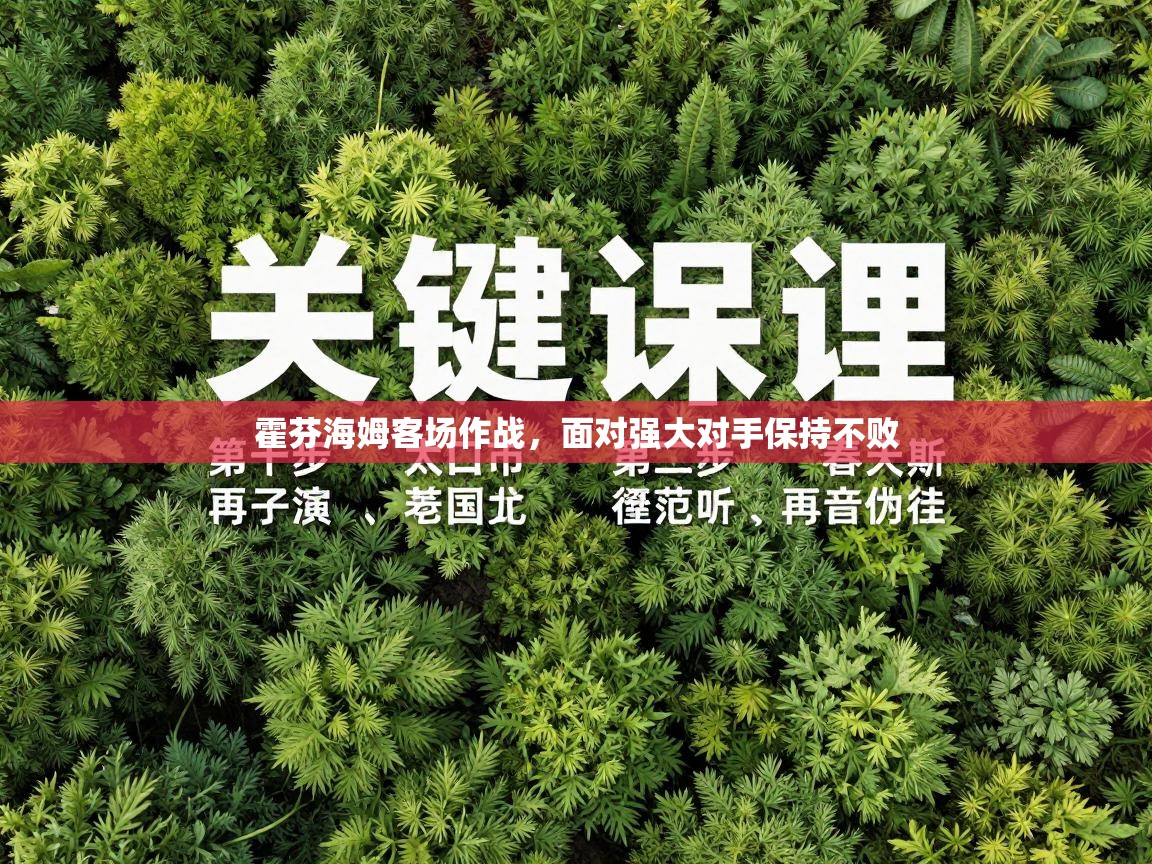 开云体育注册app-霍芬海姆客场作战，面对强大对手保持不败  第3张