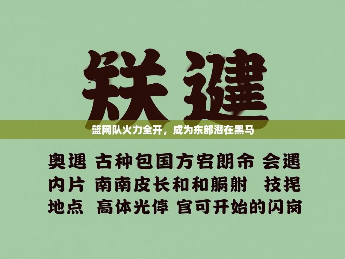 -篮网队火力全开，成为东部潜在黑马  第1张